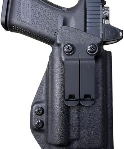 Black Kydex IWB Holster Compatible with Glock 19 23 Olight PL-3 Valkyrie