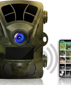 Woodlens H2-4K Wi-Fi Trail Camera, 20MP CMOS Motion Sensor, Ultra Night Vision, 512GB, AV Output, 12-Month Standby, for Hunting and Wildlife Monitoring