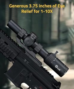 CVLIFE 1-10×24 LPVO Rifle Scope with 30mm Cantilever Mount, Illuminated BDC Reticle Scope with Generous Eye Relief for 1-10X 2