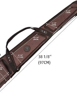 WAYNE’S DOG 52″ 38″ Soft Gun Case for Rifle & Shotgun, Canvas Leather Rifle Storage Bag with Lambs Wool Fully Protective 2
