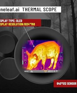 Oneleaf.ai Mars MT1000LRF 12um 640 x 512 Thermal Imaging Riflescope for Hunting, 60Hz Refresh Rate, 35mm Lens Thermal Scope with 1969 Yards Detection Range 2