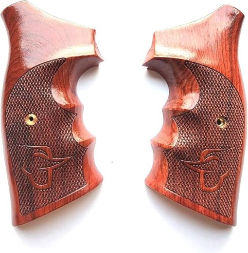 BMPL Hardwood Open Back Luxury Laser Grips Compatible with Taurus Medium/Large Frame.357 M44, 65, 66, 80, 82, 83, 96, 431, 441, 607, 608, 669 Revolver Handmade Handcraft - Image 2