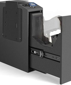 Biometric Gun Safe for Handgun,3 Ways Quick Access Pistol Safe with Fingerprint, PIN Code, Key,Handgun safe used for Nightstand, Bed side, Wardrobes, Wall or Other Hidden Corners 2