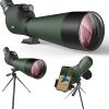 IBQ Spotting Scope, 20-60x85MM Spotting scopes for Target Shooting, Spotting scopes for Hunting, BAK4 High Definition Waterproof Spotter Scopes for Bird Watching,with Tripod