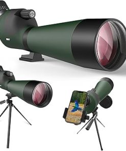 IBQ Spotting Scope, 20-60x85MM Spotting scopes for Target Shooting, Spotting scopes for Hunting, BAK4 High Definition Waterproof Spotter Scopes for Bird Watching,with Tripod