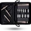 FIX IT STICKS All Purpose Driver Tool Kit with 2 All-in-One Torque Drivers – Portable Multi-Functional Gun Maintenance Tool Set with Soft Carrying Case & Ratcheting T-Way Wrench With Locking Hex Drive