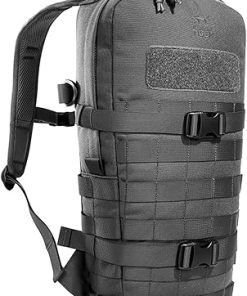 Tasmanian Tiger Essential Pack MKII Tactical Backpack – Molle System Equipped – Adjustable Sizing with 9-Liter Capacity, Titan Grey