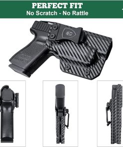 WARRIORLAND G17/19 w/TLR6 Holster IWB Kydex Holster Compatible with Glock 17/19/19X/44/45(Gen 1-5) w/TLR-6 Pistol, Inside Waistband Concealed Carry Holster, Adj. Cant & Retention 2