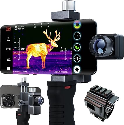 T2 Pro iOS Thermal Monocular, Hunting Night Vision Scope for iPhone Lightning, Detect Deer at 1579 Yards, Thermal Camera for Outdoor, 15X Zoom, 13mm Lens, Tactical Handle and Scope Mount – iOS T2 Pro iOS Thermal Monocular, Hunting Night Vision Scope for iPhone Lightning, Detect Deer at 1579 Yards, Thermal Camera for Outdoor, 15X Zoom, 13mm Lens, Tactical Handle and Scope Mount - iOS