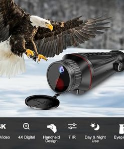 4K Digital Night Vision Monocular with Infrared Illuminator & Video Recording, 1314ft Long Distance, Night Vision Goggles Binoculars for Hunting, Camping, Surveillance with 32 GB SD Card 2