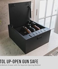 RPNB 1 of 4-Pistol High Capacity Handgun Safe with Biometric Fingerprint, 1 of Gun Safe for Handguns with Biometric Fingerprint, Bundle 2