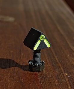 Blitzkrieg Components Chevron-Shaped Sight Post for Benelli & Beretta – Tritium Dot, Luminescent Green Stripe
