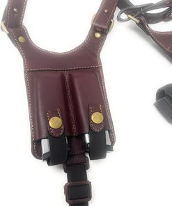 Cardini Leather Premium Leather Shoulder Holster – 1911, Glock 19, Glock 17, 9mm, 1911 Pistol, Springfield XD 2