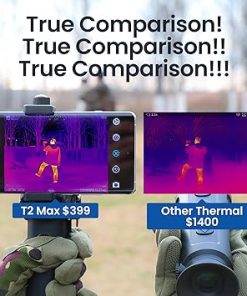 T2 Max Android Thermal Night Vision Monocular, 15mm Thermal Scope for Phone, See 1500 Yards, Thermal Scope for Hunting and Wilderness Rescue (Not for iOS) 2