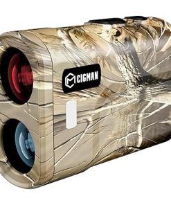 Hunting Range Finder 3280 Yards, CIGMAN Rechargeable Laser Rangefinder 6X Magnification, 7 Modes Rangefinder with Slope, Distance, Angle, Speed, Scan, Waterproof Hunting Gear for Hunter (Camo)