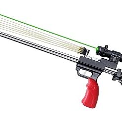 Heavy-Duty Slingshot Rifle Set with Foldable Rear Bracket and 8-Card Bow Door, with a Maximum Pulling Distance of 70CM, Initial Speed of 50 Meters/Second
