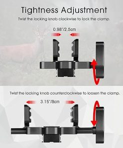 Manbily Shooting Rest Saddle for Hunting Shooting Stick Tripods Bipods Monopods Stand-Black(U-3) 2