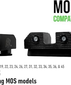 XS Sights R3D 2.0 Sights Compatible with Glock 17, 19, 22, 23, 24, 26, 28, 27, 31, 32, 33, 34, 35, 36, 38, 39, 45, & 47 Gen 1-5, Including MOS Models 2