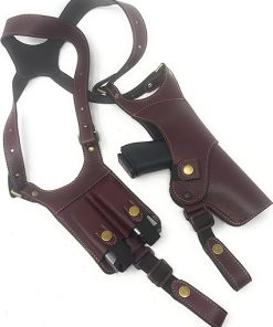 Cardini Leather Premium Leather Shoulder Holster – 1911, Glock 19, Glock 17, 9mm, 1911 Pistol, Springfield XD