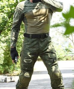 TOMITANY Men’s Tactical Military Suits Long Sleeve Fitting Army Uniforms Combat Shirt and Pants with Knee Pads 2