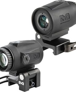 MEPROLIGHT Mepro MMX3 Red Dot Magnifier 3X Micro Lightweight, Compact, Weatherproof Magnifier Scope, Flip to Slide Mount, 2 Rubber Covers, No Battery Needed