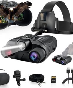 Night Vision Goggles Head Mounted,【New Upgrade】 with Added White Fill Light,4K Video and 36MP Photo for Viewing 1312FT, Binoculars Military Tactical,Long Rang Infrared Goggles Night,8X Digital Zoom