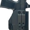 Indoor Gun Rack, Wall Mount Gun Rifle Rack with J-Hooks, Gun Holder Upto 120lbs, Adjustable Width for Storage Rifles, Handguns, Compound Bow and Gear 4