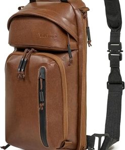 VIKTOS Upscale3 Tactical Casual EDC Leather Slingbag with Padded Shoulder Strap & Ambidextrous Concealed Carry Compartment