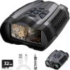 Night Vision Goggles,4K Night Vision Binoculars for Adult with 3.5″ HD Screen,32GB TF Card for Photo and Video,9 Gear Infrared and 10X Digital Zoom for Outdoor Enthusiasts and Animal Watchers