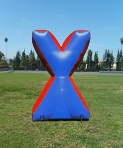X Shaped Inflatable Bunker for Paintball, Airsoft, Nerf, Laser tag 6 feet Tall