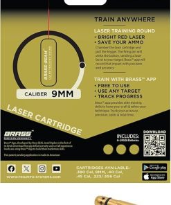 Triumph Systems Brass Beam Dry Fire Training Laser, 9mm