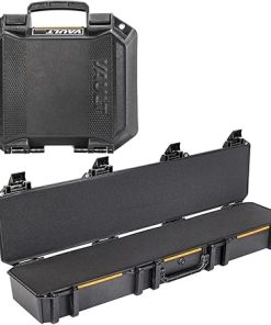 Pelican V770 Vault Single Scoped Rifle Case, Black, Bundle with V100 Vault Small Pistol Black Case