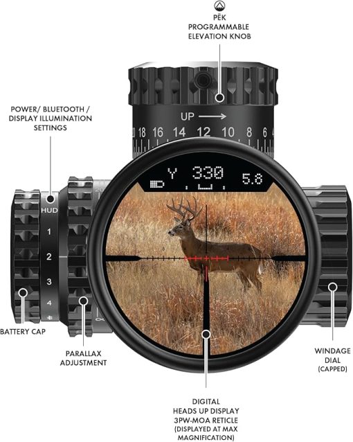 Burris Veracity PH First Focal Plane Riflescope, Illuminated Reticle - Image 2