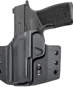 Tulster OWB Contour Kydex Holster in Left Hand fits: Sig Sauer P365 XMACRO | Optic Compatible Outside The Waistband Concealed Carry