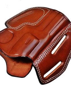 Sporty Leather Belt Holster Fits Colt Python or Colt King Cobra, Premium Leather, Fast Draw, 3 Slot Style, Right or Left Handed – ShnLeather 2