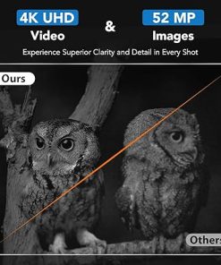 Gthunder 4K UHD Night Vision Goggles, 4” IPS HD Rechargeable Night Vision Binoculars for Camping Hunting & Security, Digital Infrared, WiFi, PiP 2