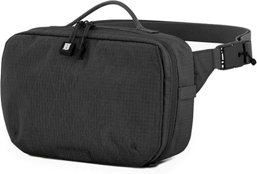VIKTOS Bag Upscale Hip Pack, Weather-Resistant Tactical Gear Shooting Gun Cross-Body Waist Shoulder Concealed Carry Bag, Universal Hookie Pistol Holster, Hookie 10 Mag/TQ Holster - Black