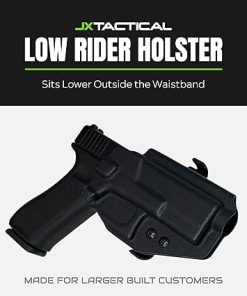 JX Tactical Low Rider OWB – Outside The Waistband Holster, Paddle Attachment, Optics Ready – Made in USA 2