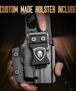 WARRIORLAND Green Laser Sight Fit Springfield Hellcat with Kydex Holster, Green Beam Sight with Power Indicator, IWB Carry, Right Hand, WLS-118G w/Hellcat Holster 2