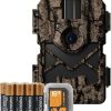 Pro Cam 24 Combo – 24 MP & 720 Video at 30FPS 0.5 Sec Trigger Speed 80Ft Detection IR Range Durable Hunting Outdoor Scouting Trail Camera, 8 AA Batteries & 16GB SD Card Included