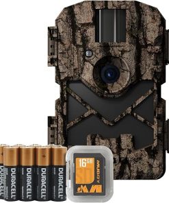 Pro Cam 24 Combo – 24 MP & 720 Video at 30FPS 0.5 Sec Trigger Speed 80Ft Detection IR Range Durable Hunting Outdoor Scouting Trail Camera, 8 AA Batteries & 16GB SD Card Included