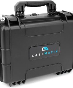 CASEMATIX 56 Pistol Magazine Storage Case – TSA Approved Waterproof Gun Magazine Storage for 9mm Magazines up to 5.5″, Remove Foam Slots to Fit Larger Single Stack or Double Stack Pistol Clips 2