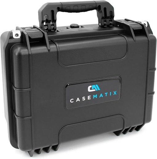 CASEMATIX 56 Pistol Magazine Storage Case - TSA Approved Waterproof Gun Magazine Storage for 9mm Magazines up to 5.5", Remove Foam Slots to Fit Larger Single Stack or Double Stack Pistol Clips - Image 2