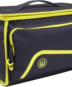 Beretta Challenge Durable Ripstop Lightweight Functional Versatile Outdoor Hunting Shooting Tactical Zippered Cartridge Bag with Convenient Carrying Handles, Ebony & Sulphur Spring