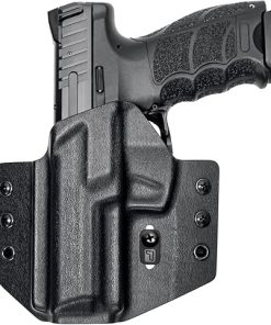 Tulster OWB Contour Kydex Holster in Left Hand fits: H&K VP9 | Optic Compatible Outside The Waistband Concealed Carry