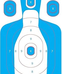 Center Mass Silhouette Paper Shooting Targets – Perfect for Shooting Range, Practice and Training – Official FBI-Q Shooting. Made in The USA 2
