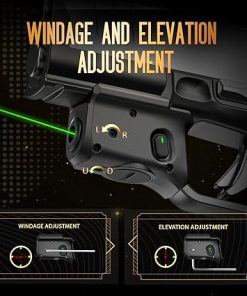 WARRIORLAND Green Trigger Laser Fit for Hellcat Pro – Compact & Lightweight Trigger Mounted Tactical Weapon Light with Battery Indicator and Ambidextrous Switch, WLS-110G 2