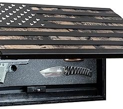 Tactical Traps – 1791 Whiskey Barrel American Flag with Lift-Up Storage – Standard 25″ x 15” – Storage with RFID Lock, Easy Installation, Secure & Safe Compartment