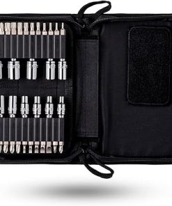 FIX IT STICKS All Purpose Driver Tool Kit with 2 All-in-One Torque Drivers – Portable Multi-Functional Gun Maintenance Tool Set with Soft Carrying Case & Ratcheting T-Way Wrench With Locking Hex Drive 2