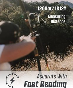 Laser Hunting/Golf Rangefinder, 800/1000/1200 Yards Laser Range Finder with 6X Magnification, Rechargeable Battery, Lightweight, Slope, Pin-Seeker & Flag-Lock & Vibration (Hunter-E) 2